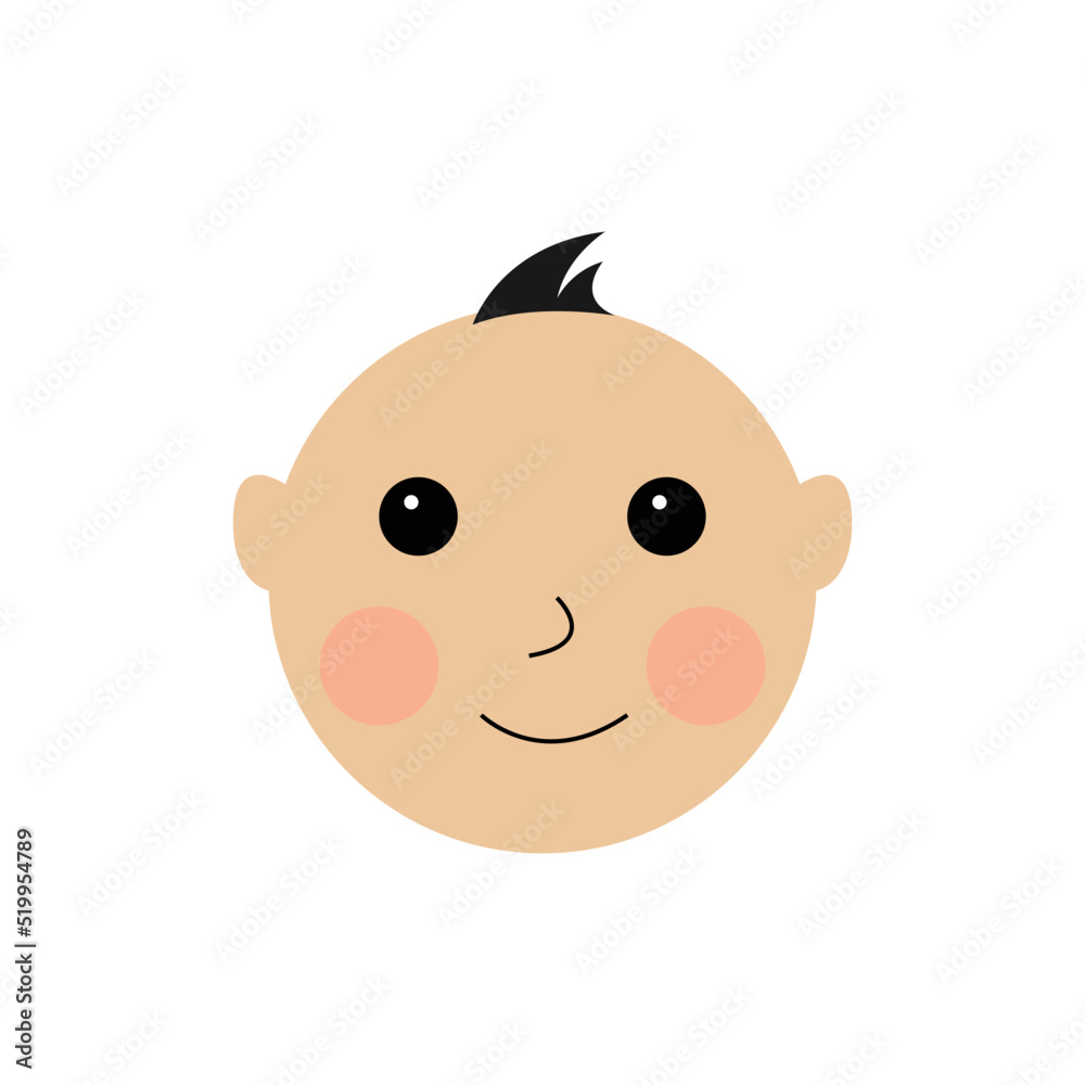 cute baby icon vector template cute baby icon vector template