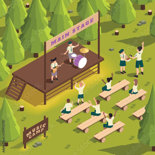 Summer Camp Illustration