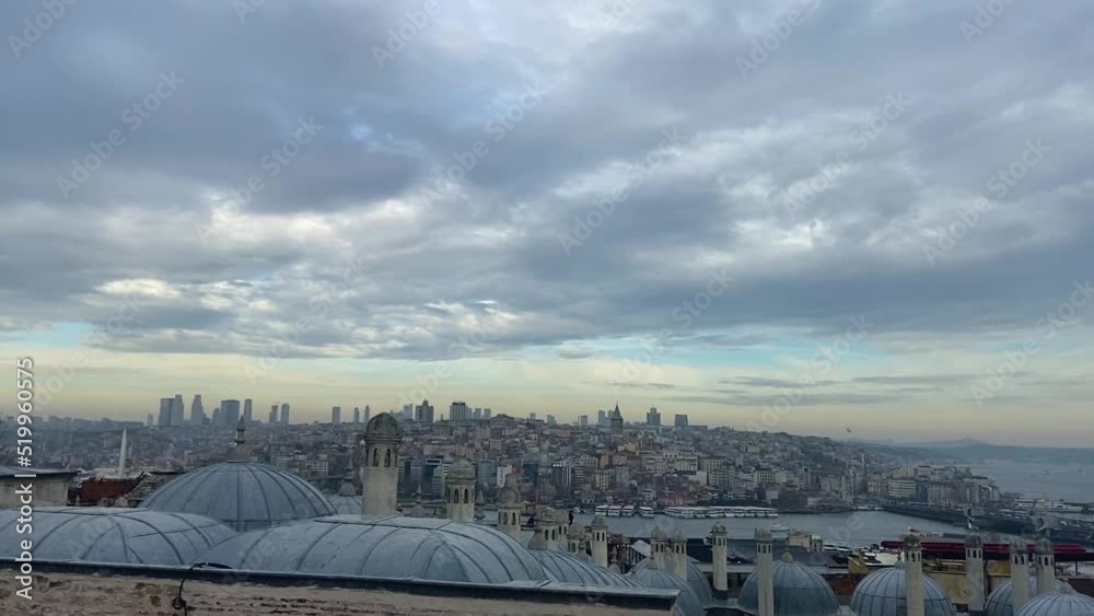 Istanbul, Turkey. Panorama of the historical center of istanbul. Istanbul panorama. Istanbul, Turkey. Panorama of the historical center of istanbul. Istanbul panorama.