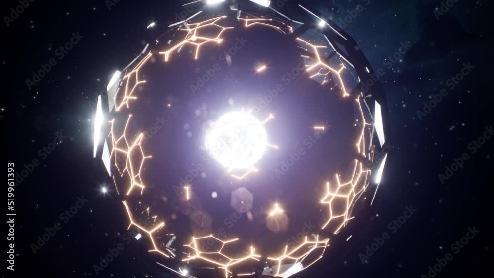 Zoom in a Dyson sphere, a space megastructure of extraterrestrial ...