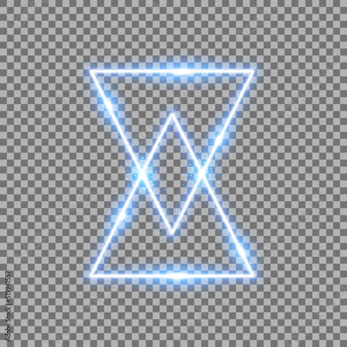 triangle light effect, laser, sand watch