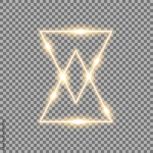 triangle light effect, laser, sand watch