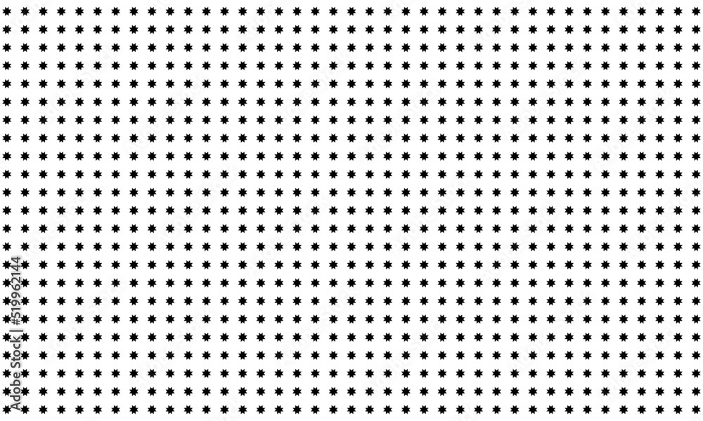Eight Point Shape Motifs Patter for Decoration, Background or Ornate. Vector Illustration