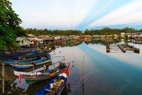 Fisherman's wharf at Narathiwat, Thailand.