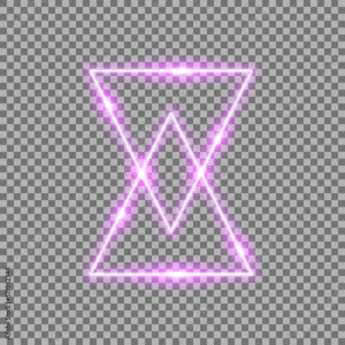 triangle light effect, laser, sand watch