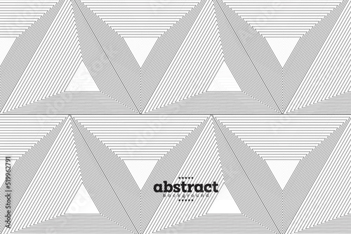triangle shape with polygon and horizontal line striped background for poster banner website brochure template product presentation package design vector eps.