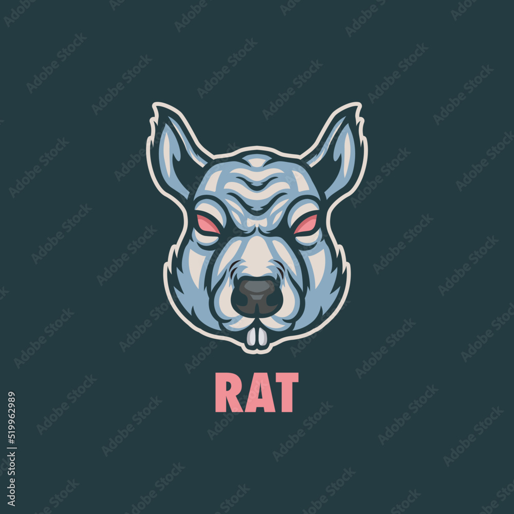 Obraz premium RAT MASCOT LOGO 