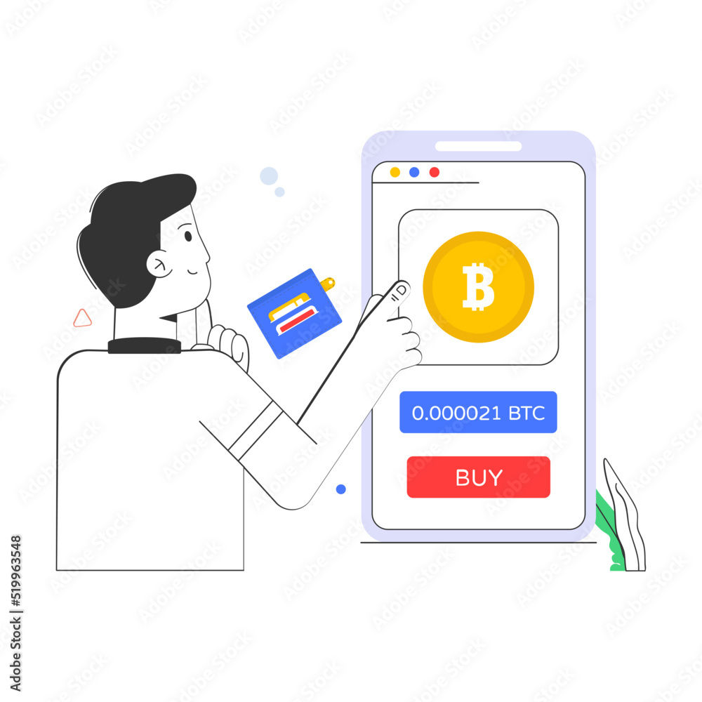 Download premium flat illustration of online cryptocurrency 