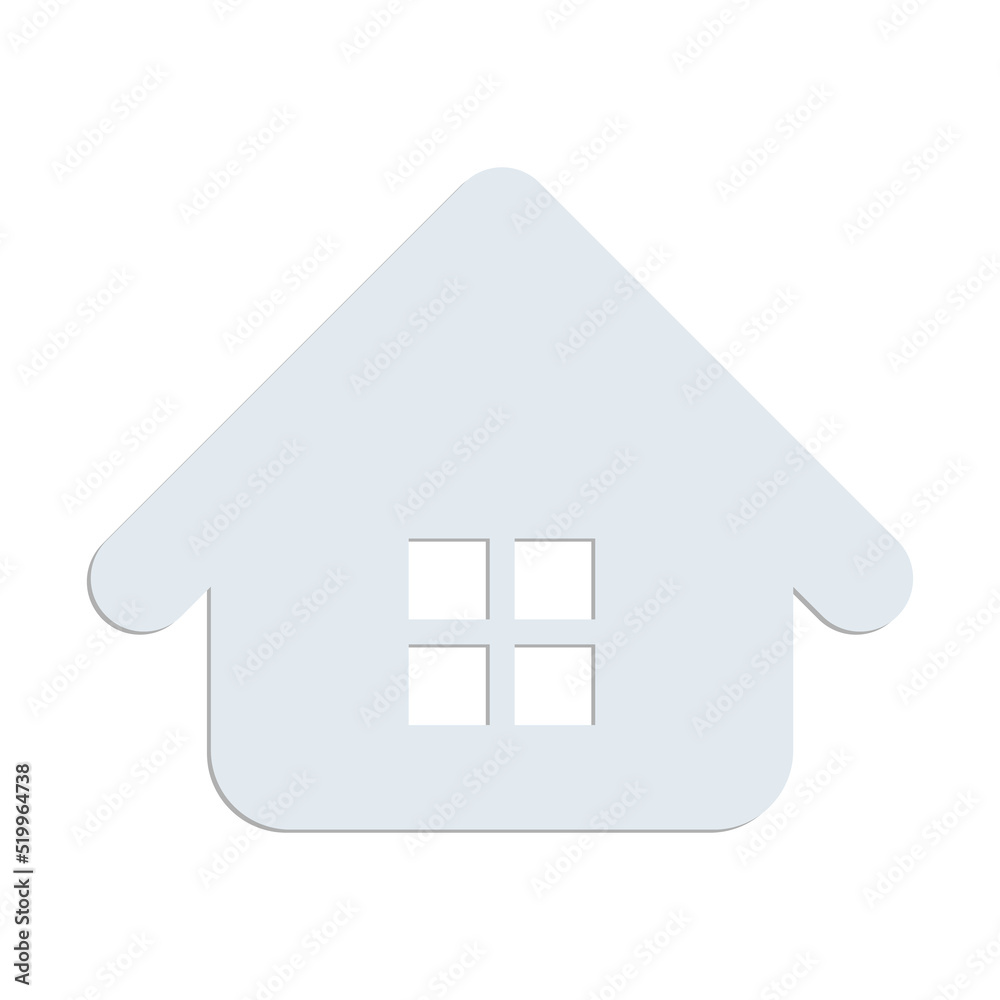 Trendy house light blue icon for app or website. Modern vector illustration isolated on white background. Trendy house light blue icon for app or website. Modern vector illustration isolated on white background.