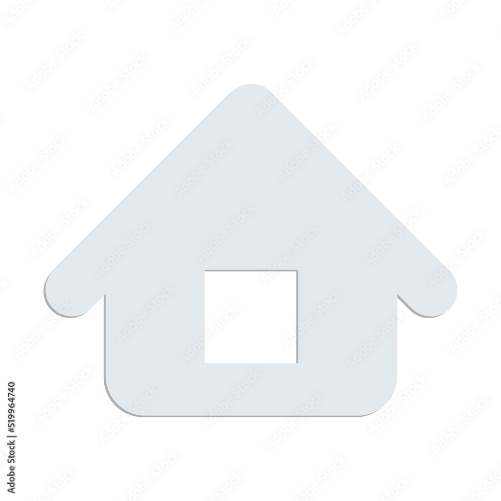Trendy house light blue icon for app or website. Modern vector illustration isolated on white background. Trendy house light blue icon for app or website. Modern vector illustration isolated on white background.