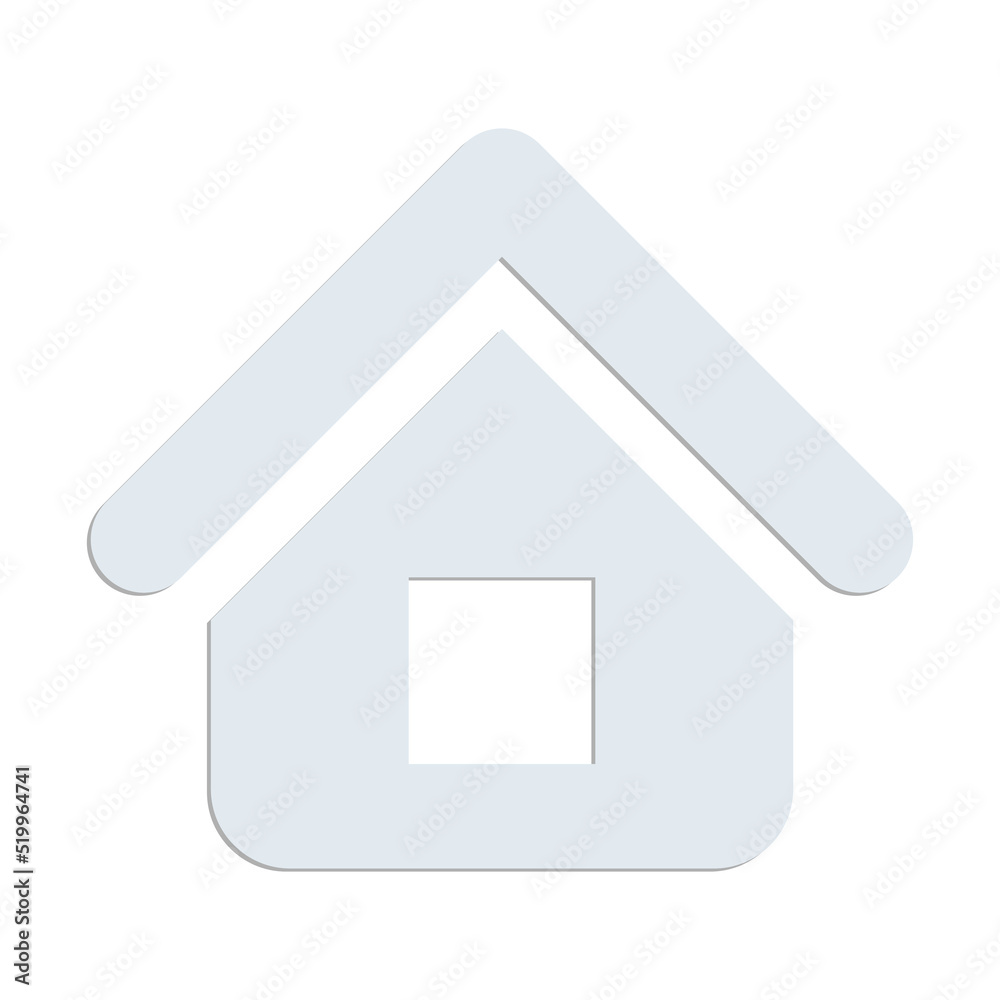 Trendy house light blue icon for app or website. Modern vector illustration isolated on white background. Trendy house light blue icon for app or website. Modern vector illustration isolated on white background.