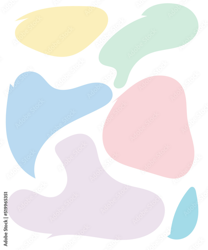 Abstract Shapes Pastel Background 