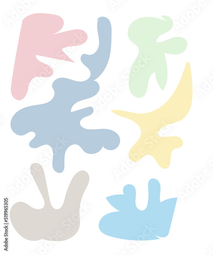 Abstract Shapes Pastel Background 