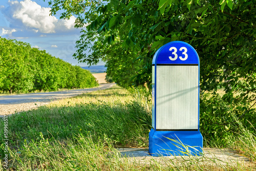 Kilometer pole