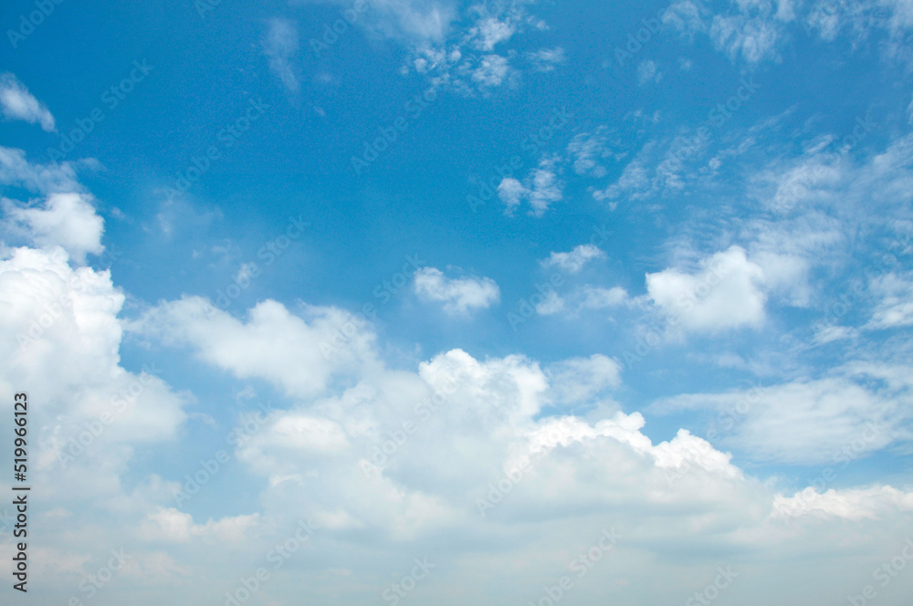 blue sky with clouds