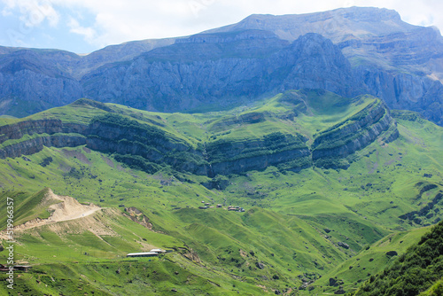 Beautiful rocks in the mountains. Laza village. Kusar region. Azerbaijan. Shahdag. photo