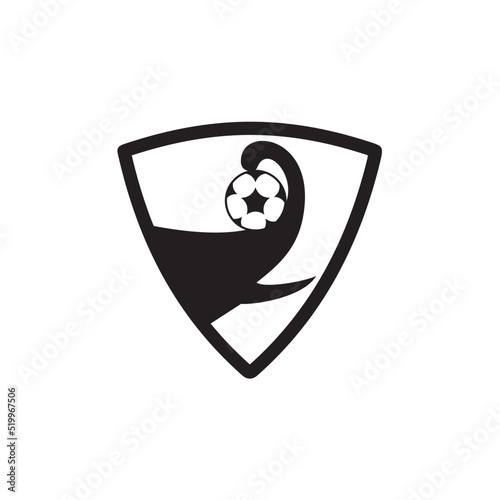 Elephant football club logo design photo