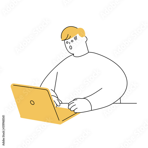 man with laptop