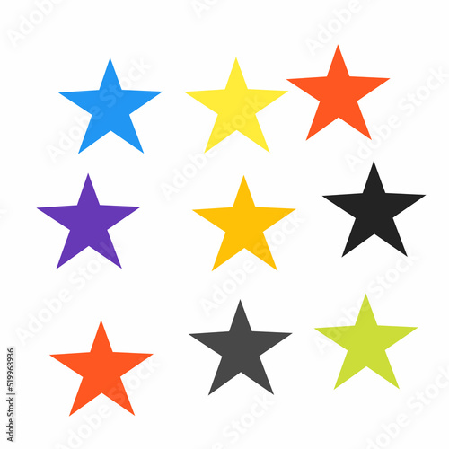 illustration of stars in different colors