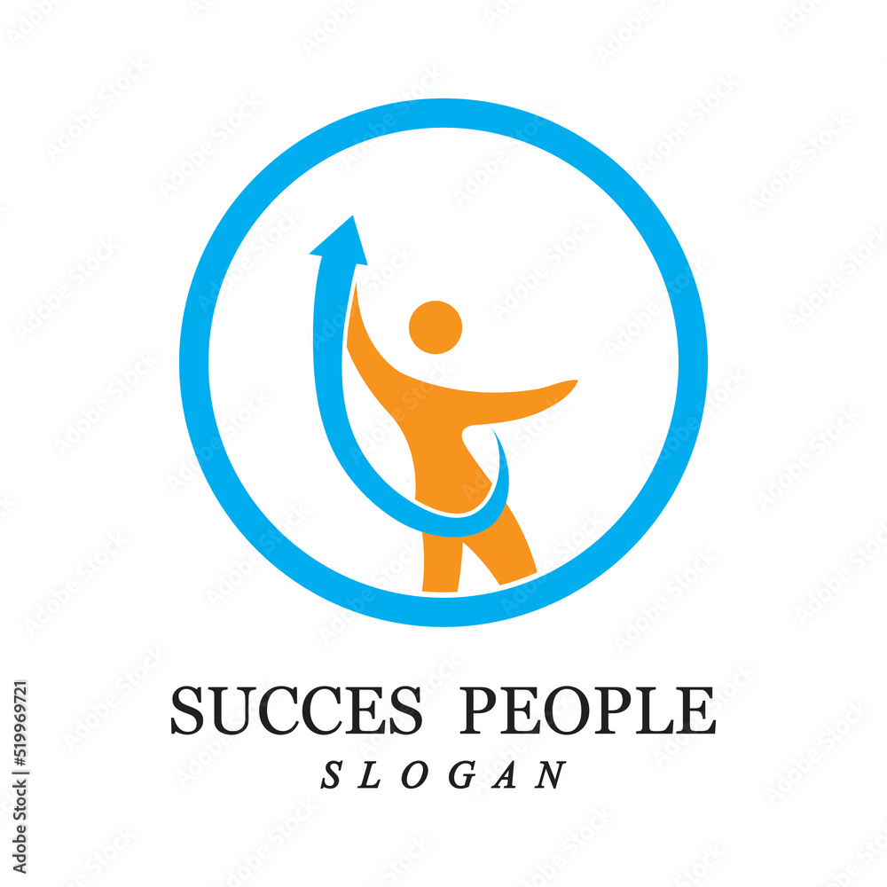 succes people logo vector and illustration succes people logo vector and illustration