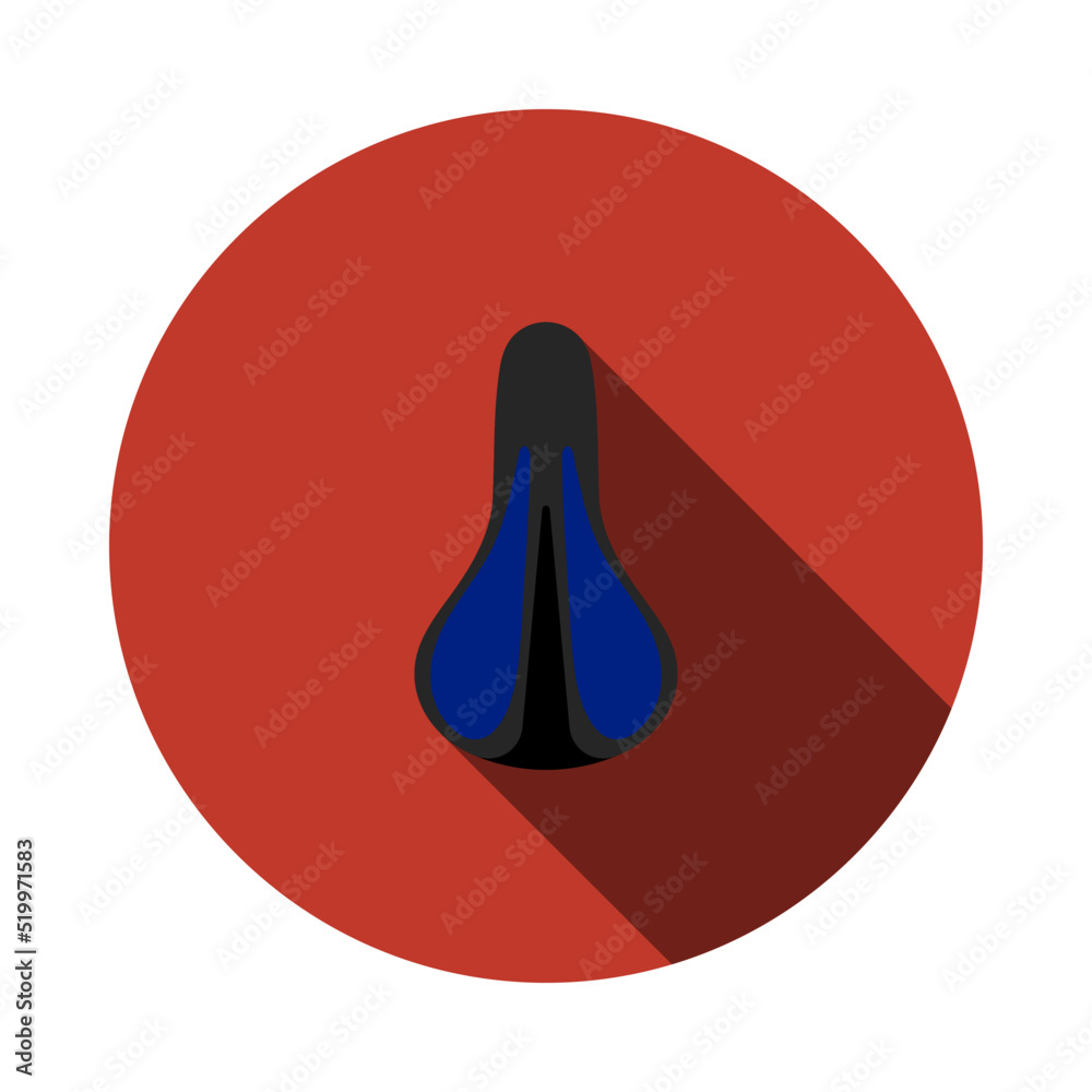 Fototapeta premium Bike Seat Icon Top View