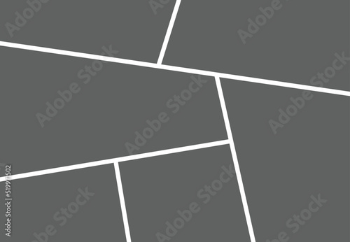 Comic Frame A4 Photo Collage Mood Board Frame Photo And Image Mosaic Presentation Template Photographs Collection