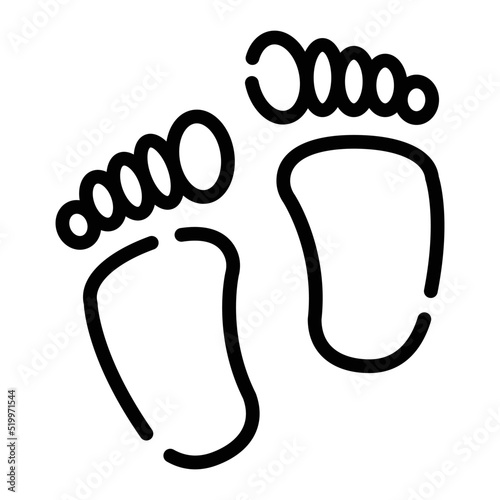 This is baby's foot prints