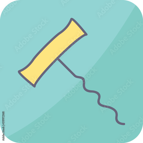 Unique Corkscrew Vector Icon