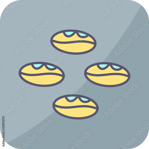 Coffee Beans Vector Icon