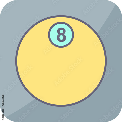 Unique Eight Ball Vector Icon