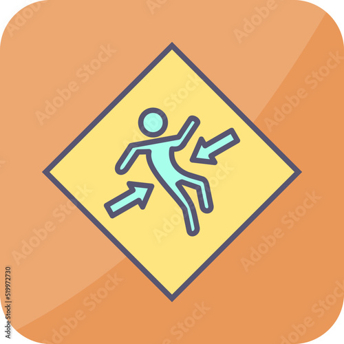 Crush Zone Vector Icon