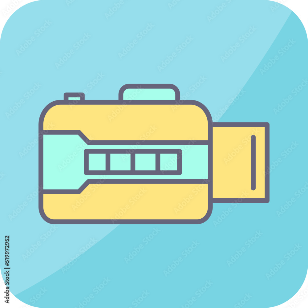 Unique Open Camera Vector Icon Unique Open Camera Vector Icon