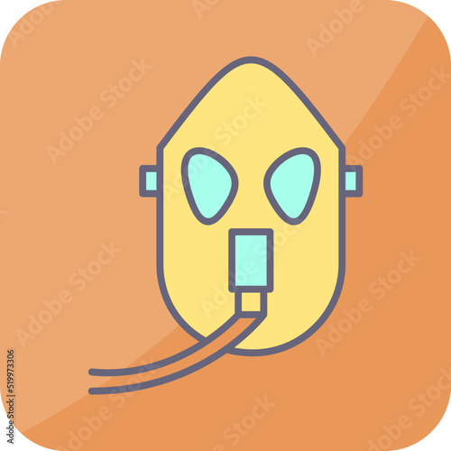 Unique Oxygen Mask Vector Icon