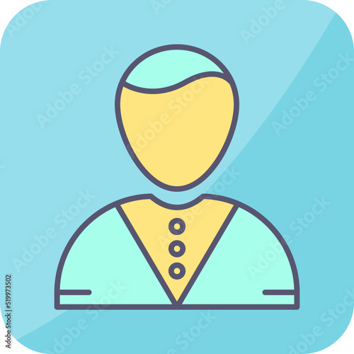 Casino Dealer Vector Icon