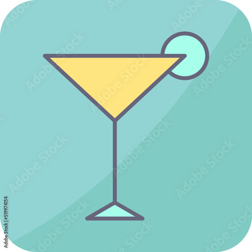 Unique Cosmopolitan Vector Icon