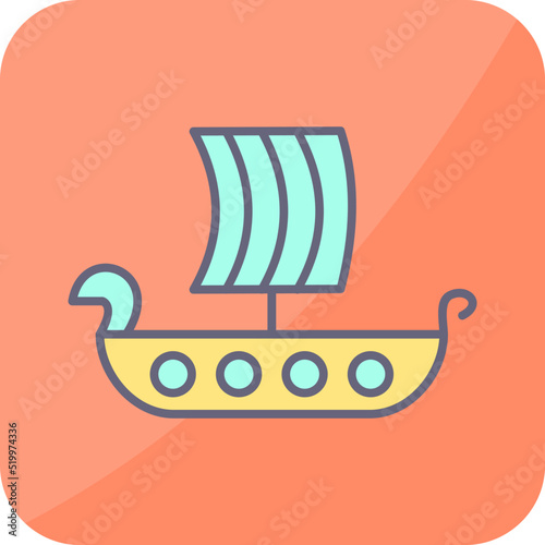 Viking Ship Icon