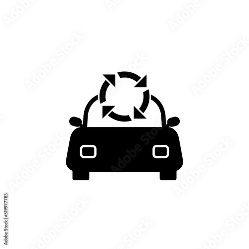 Car rental service icon. Car sharing icon isolated on white background