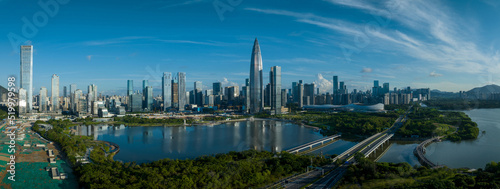 Aerial view of landscape in Shenzhen city,China