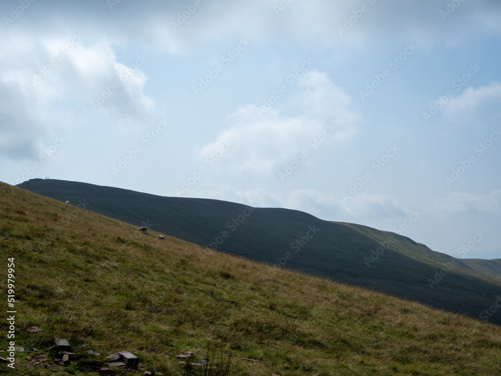 Wales mountain views on a sunny day