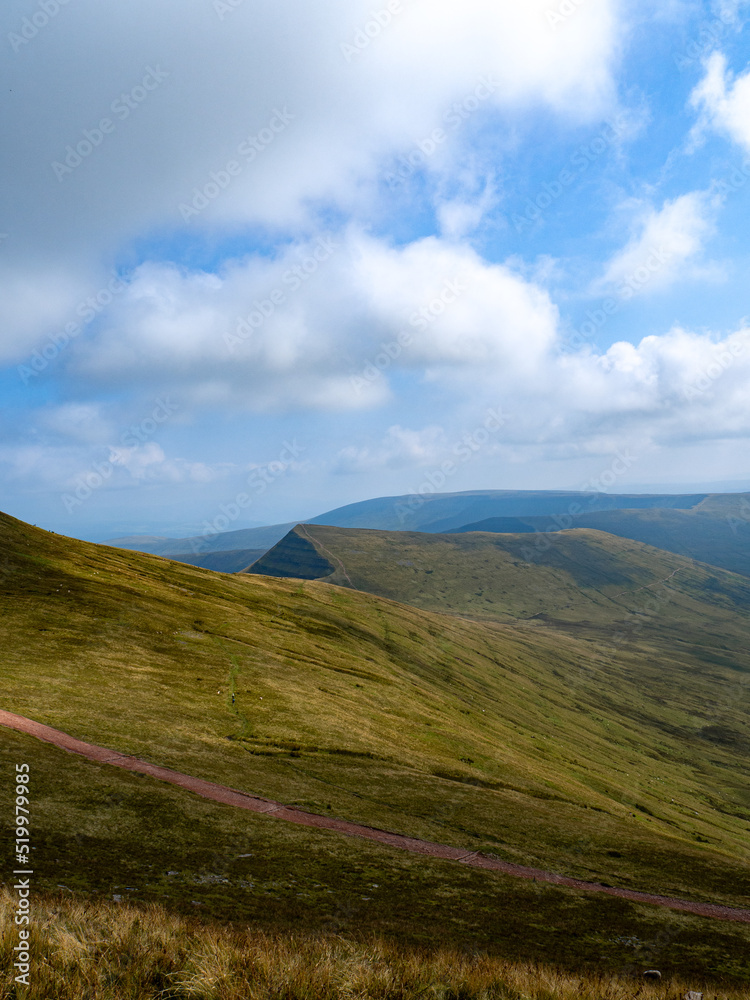 Wales mountain views on a sunny day