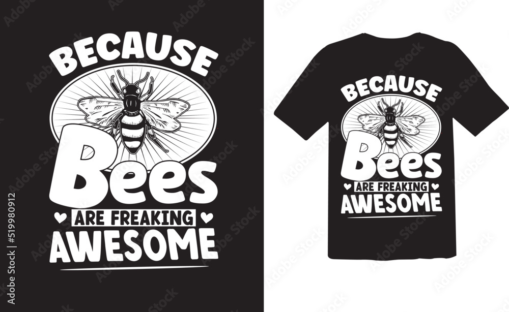 Bees  T-shirt Design 