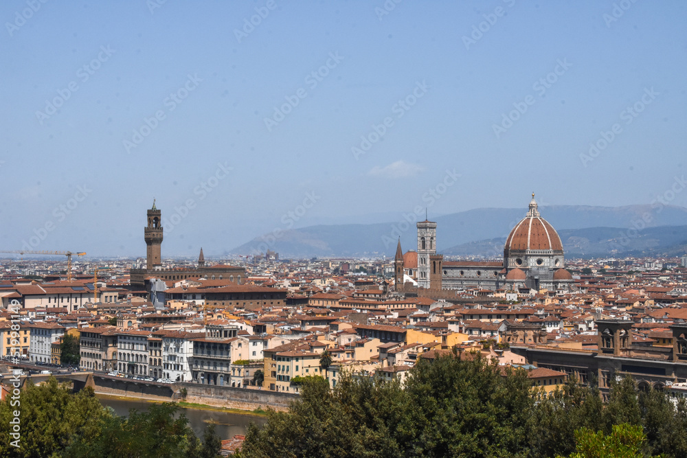 Foto panorámica de la ciudad de Florencia, Italia