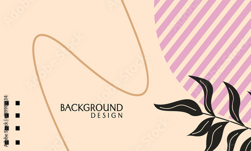 blank banner design with aesthetic design. pastel color background