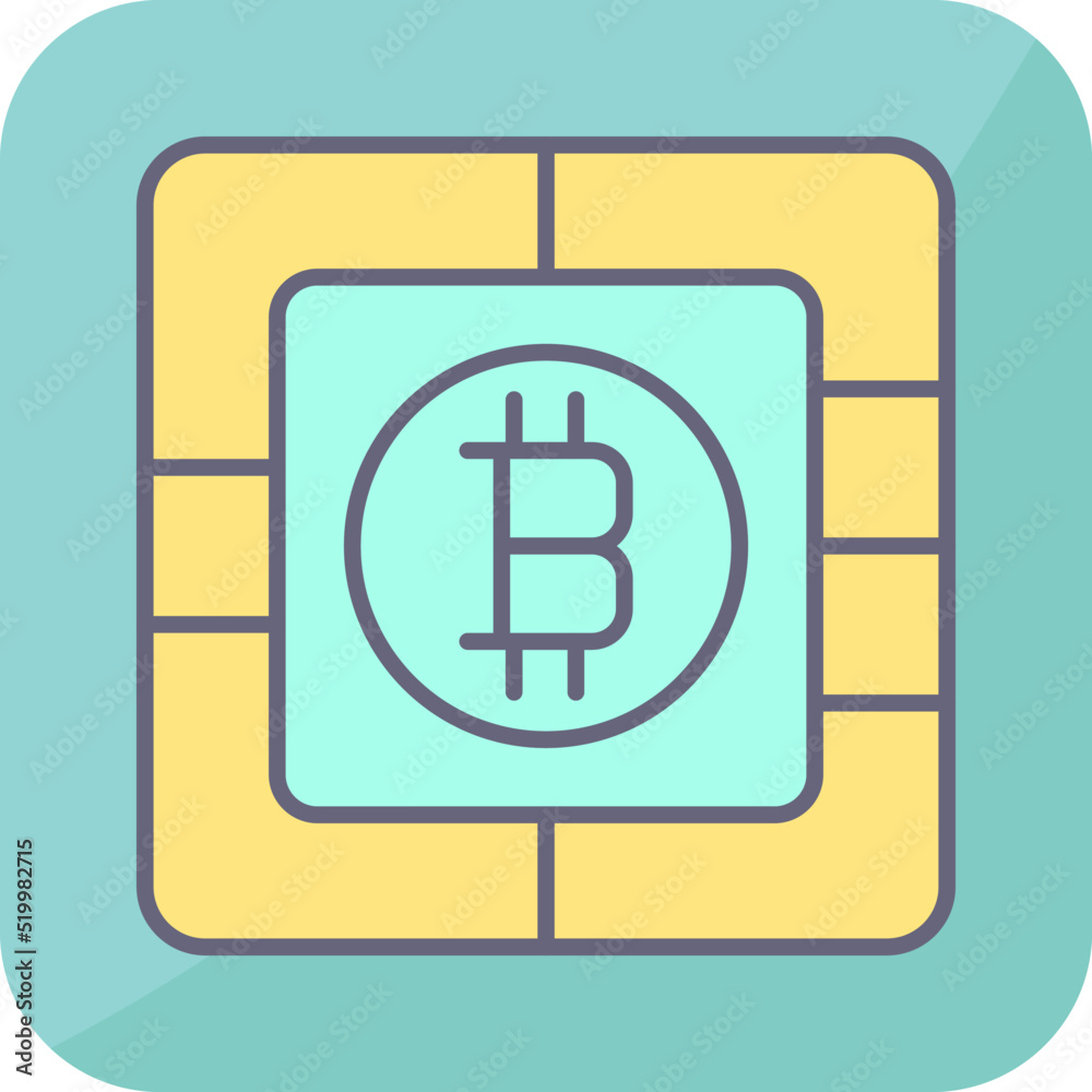 Bitcoin Chip Icon