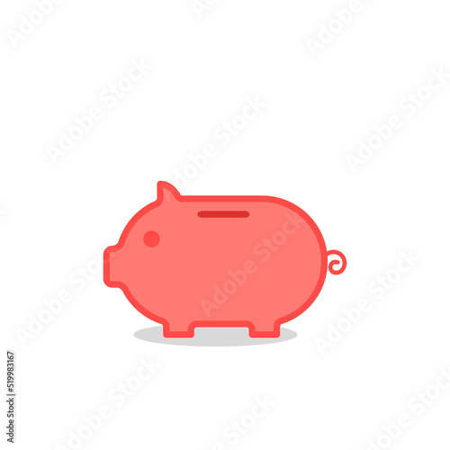Piggy Bank illustration vector graphic.
