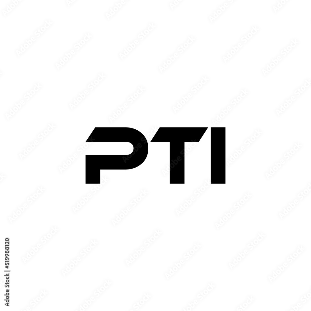 PTI letter logo design with white background in illustrator, vector logo modern alphabet font overlap style. calligraphy designs for logo, Poster, Invitation, etc.