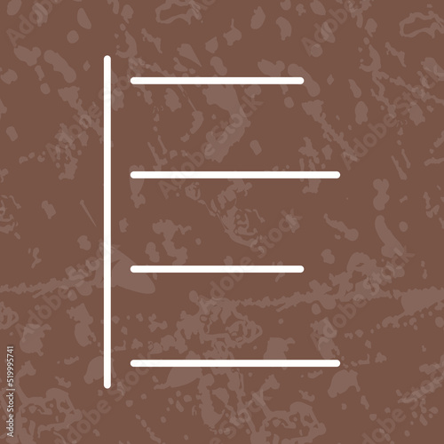 Unique Left Align Vector Icon
