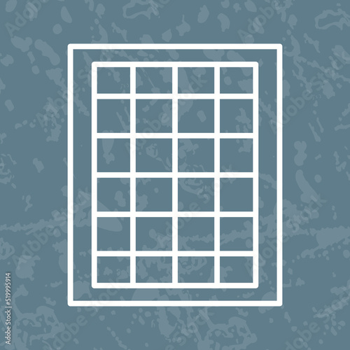 Table of Rates Vector Icon