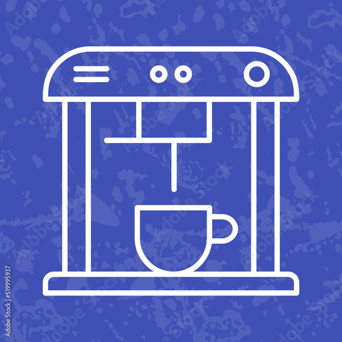 Unique Coffee Machine Vector Icon