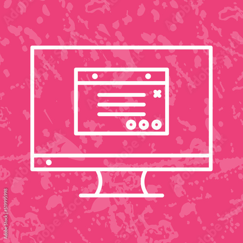 Unique Internet Ads Vector Icon